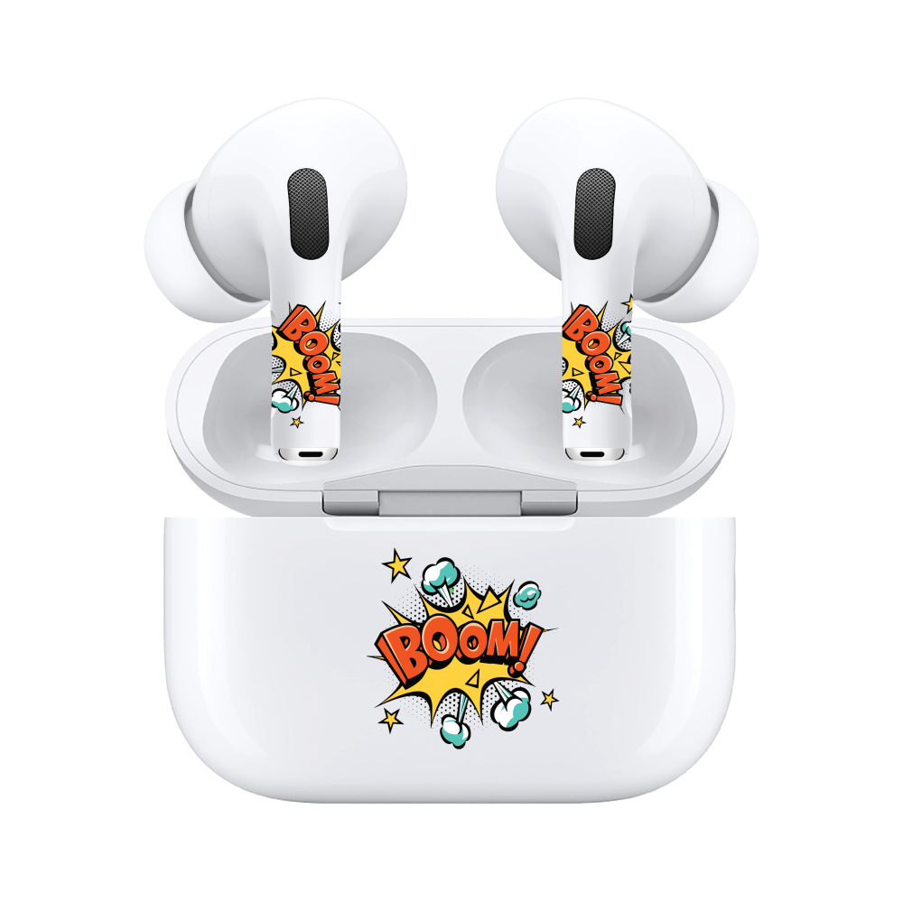 AirSkins - Compatible For AirPods 3 Earbuds & Case BOOM Headphone Skin