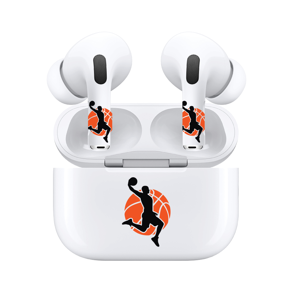 AirSkins - Compatible For AirPods Pro & AirPods Pro 2 Earbuds & Case Basketball Player Headphone Skin