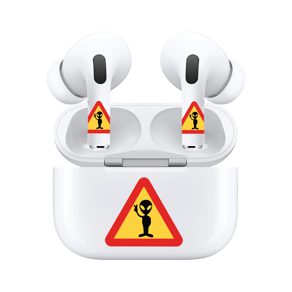AirSkins - Compatible For AirPods 3 Earbuds & Case Alien Headphone Skin