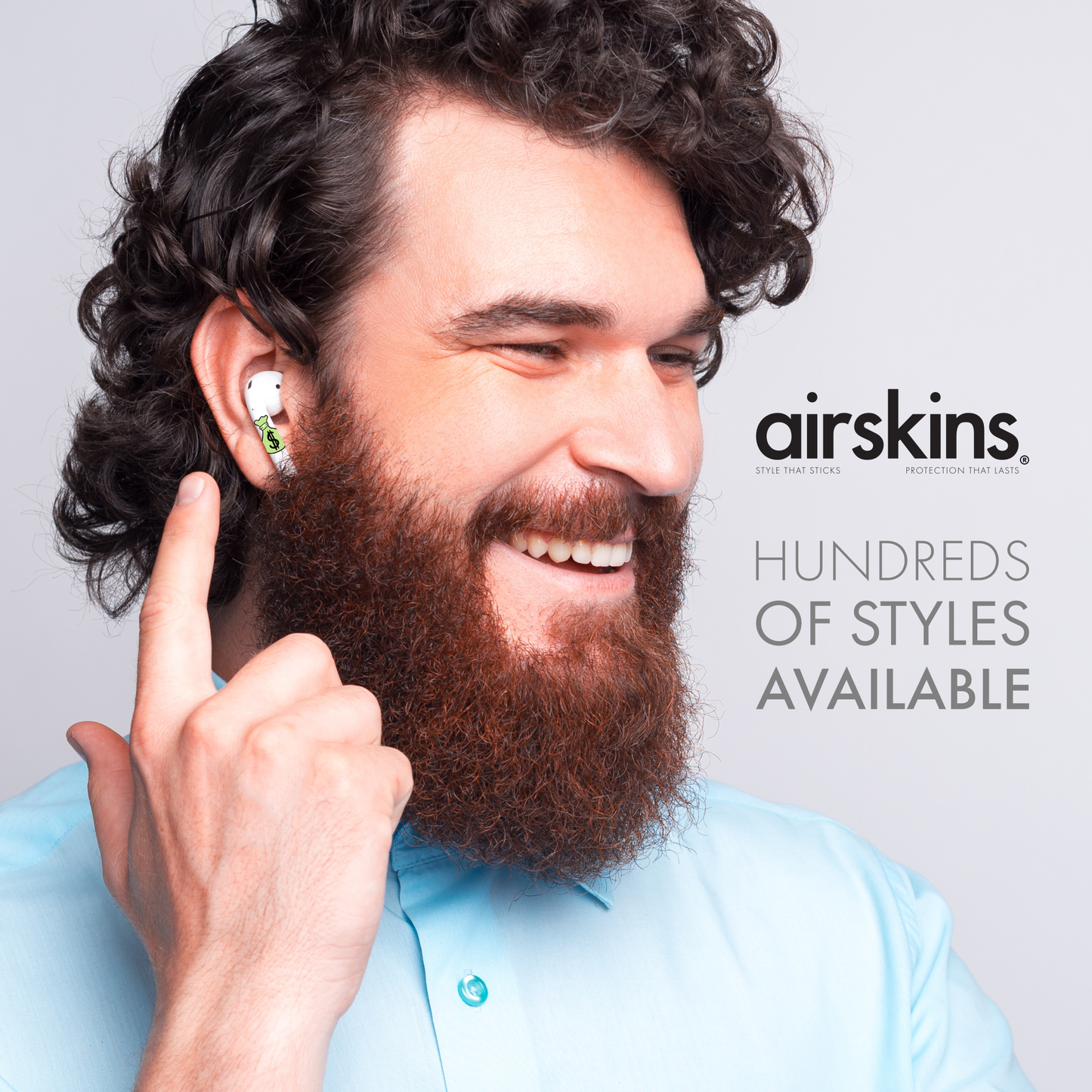 AirSkins - Compatible For AirPods 3 Earbuds & Case Alien Headphone Skin