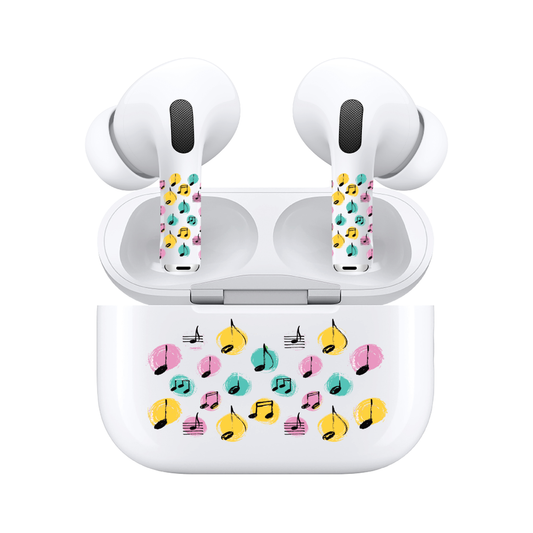 AirSkins - Compatible For AirPods 3 Earbuds & Case Colorful Tunes Headphone Skin