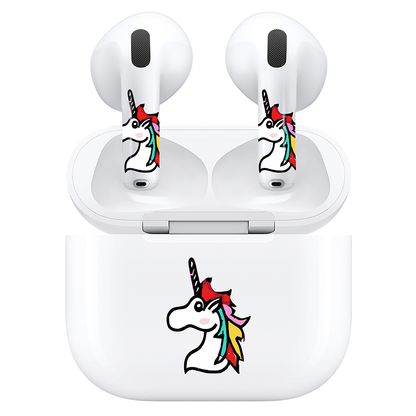 AirSkins - Compatible For AirPods 4 Earbuds & Case, Unicorn Headphone Skin