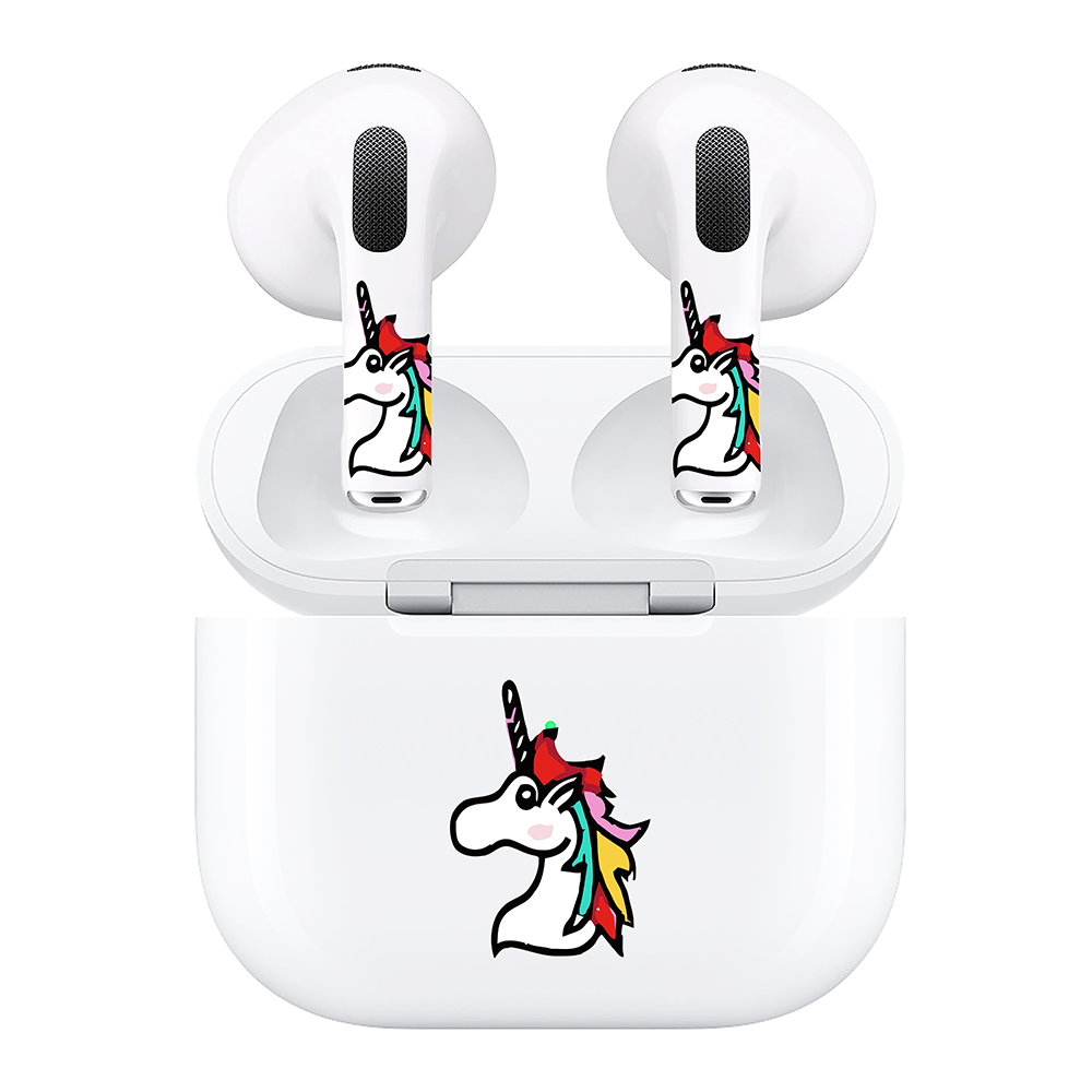 AirSkins - Compatible For AirPods 3 Earbuds & Case, Unicorn Headphone Skin