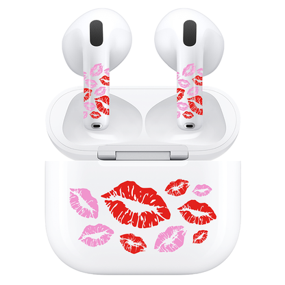 AirSkins - Compatible For AirPods 4 Earbuds & Case, Lips Headphone Skin