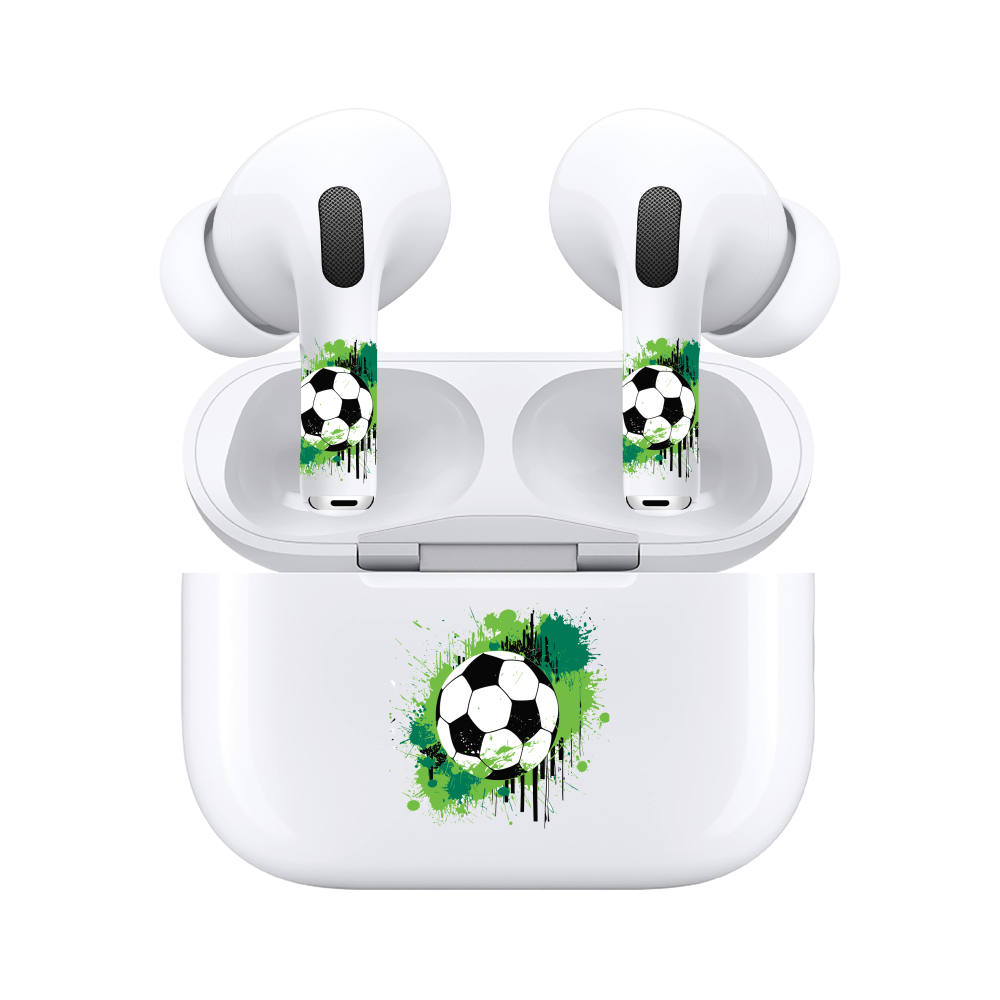 AirSkins - Compatible For AirPods 3 Earbuds & Case, Soccer Ball Headphone Skin