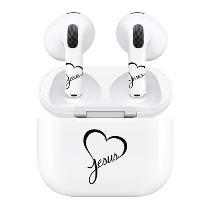 AirSkins - Compatible For AirPods 3 Earbuds & Case, Heart Jesus Headphone Skin