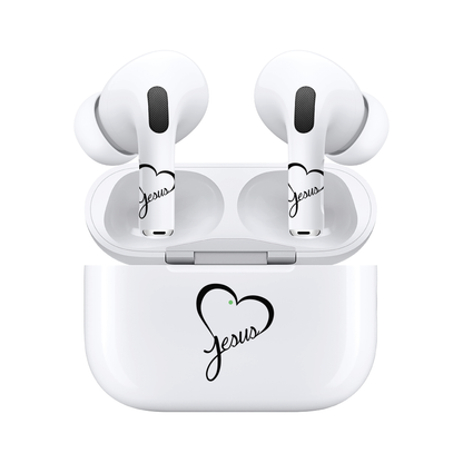 AirSkins - Compatible For AirPods 3 Earbuds & Case, Heart Jesus Headphone Skin