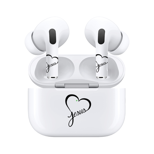 AirSkins - Compatible For AirPods 3 Earbuds & Case, Heart Jesus Headphone Skin