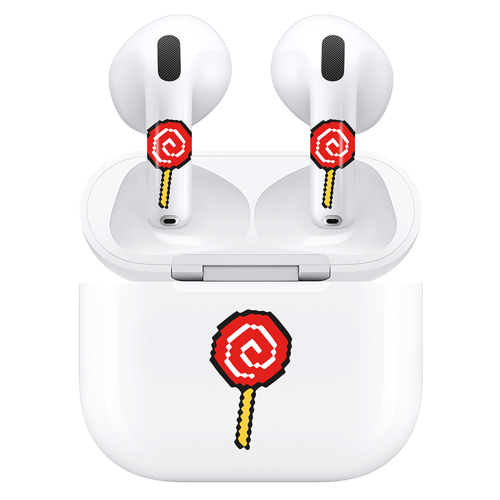 AirSkins - Compatible For AirPods 4 Earbuds & Case, Lolipop Headphone Skin
