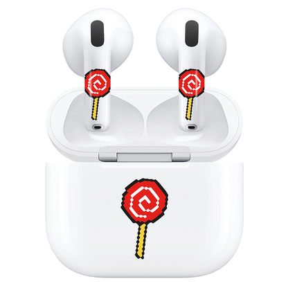 AirSkins - Compatible For AirPods 4 Earbuds & Case, Lolipop Headphone Skin
