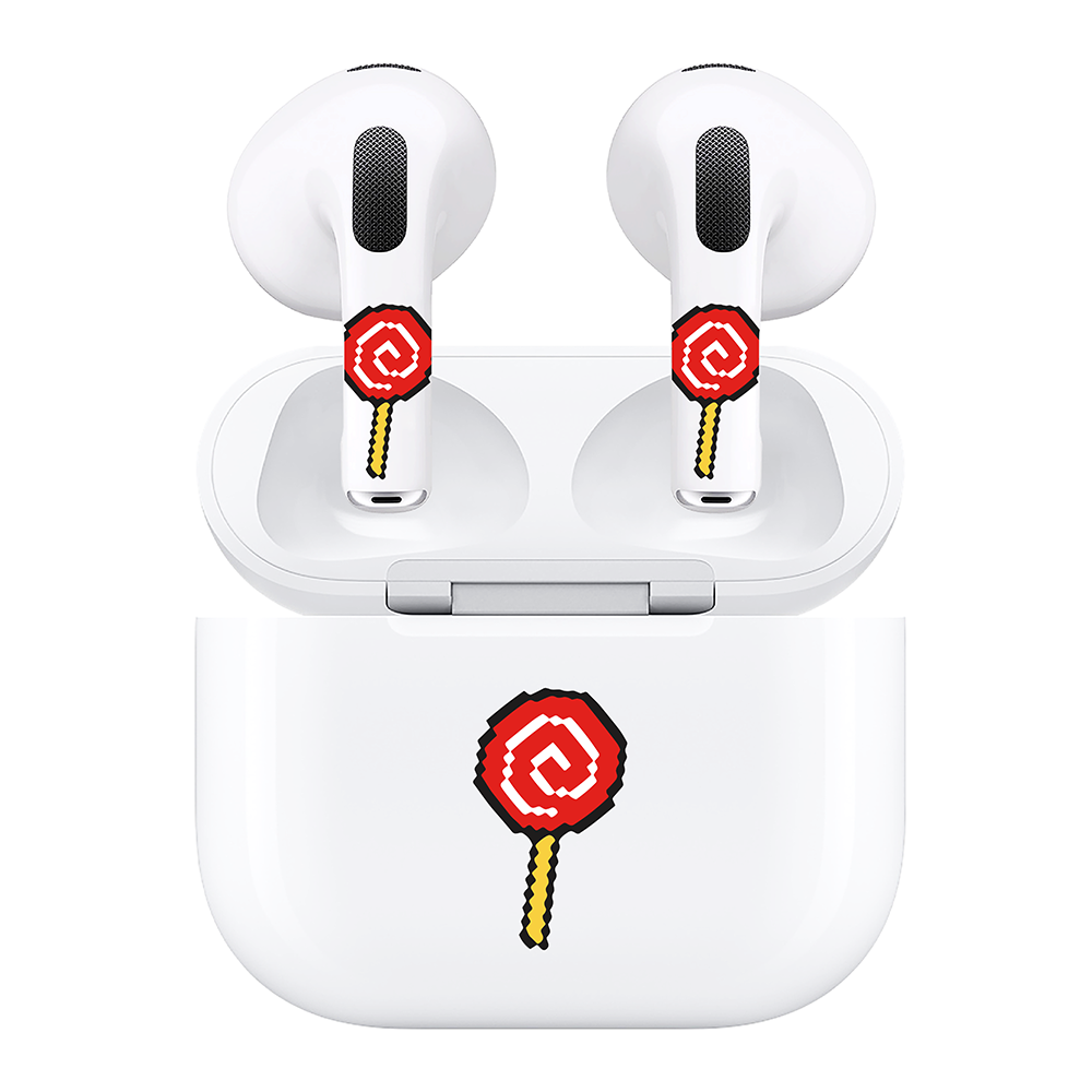 AirSkins - Compatible For AirPods 3 Earbuds & Case, Lolipop Headphone Skin