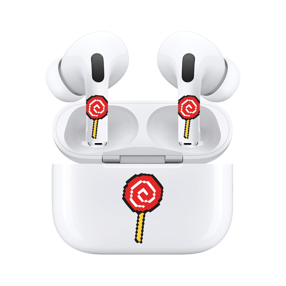 AirSkins - Compatible For AirPods 3 Earbuds & Case, Lolipop Headphone Skin