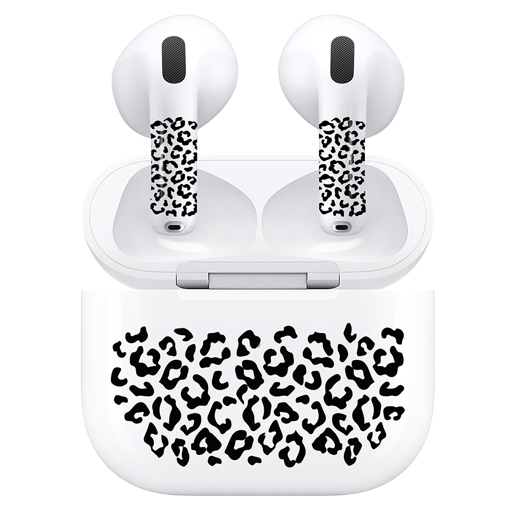 AirSkins - Compatible For AirPods 4 Earbuds & Case, Leopard Print Headphone Skin