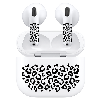 AirSkins - Compatible For AirPods 4 Earbuds & Case, Leopard Print Headphone Skin