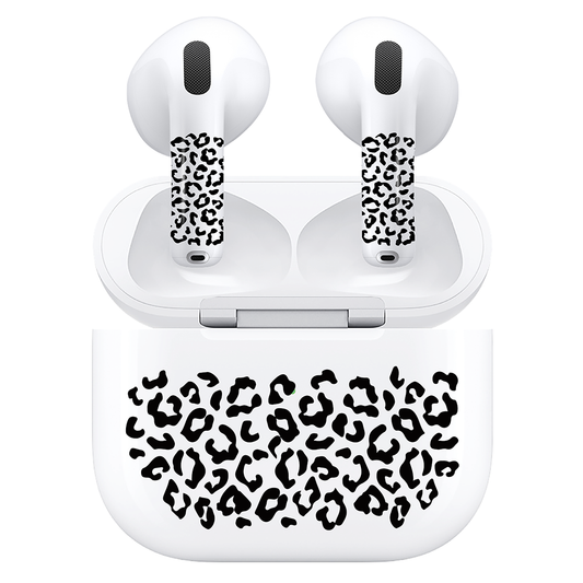 AirSkins - Compatible For AirPods 4 Earbuds & Case, Leopard Print Headphone Skin