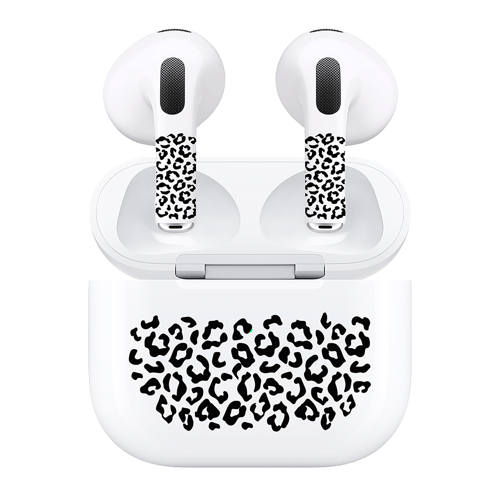AirSkins - Compatible For AirPods 3 Earbuds & Case, Leopard Print Headphone Skin