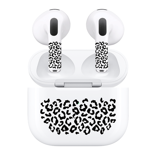 AirSkins - Compatible For AirPods 3 Earbuds & Case, Leopard Print Headphone Skin