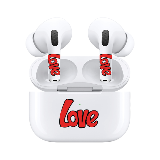 AirSkins - Compatible For AirPods 3 Earbuds & Case, Love Headphone Skin