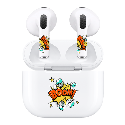 AirSkins - Compatible For AirPods 3 Earbuds & Case BOOM Headphone Skin