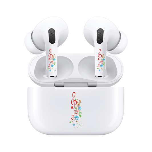 AirSkins - Compatible For AirPods 3 Earbuds & Case, Musical Notes Headphone Skin