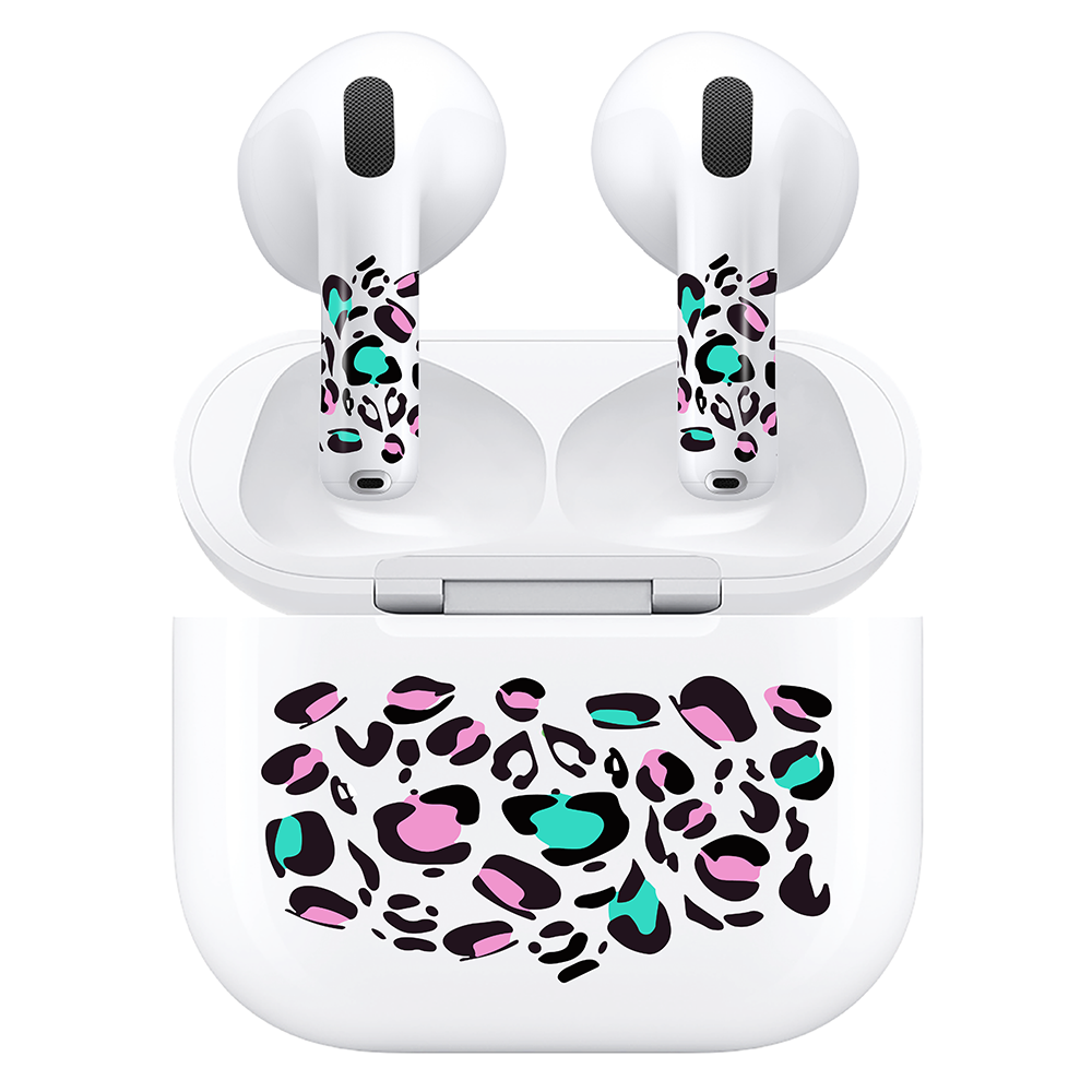 AirSkins - Compatible For AirPods 4 Earbuds & Case Leopard Print Headphone Skin