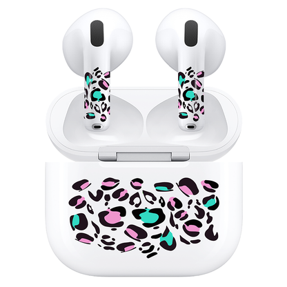 AirSkins - Compatible For AirPods 4 Earbuds & Case Leopard Print Headphone Skin