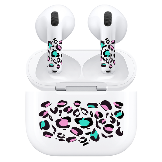 AirSkins - Compatible For AirPods 4 Earbuds & Case Leopard Print Headphone Skin