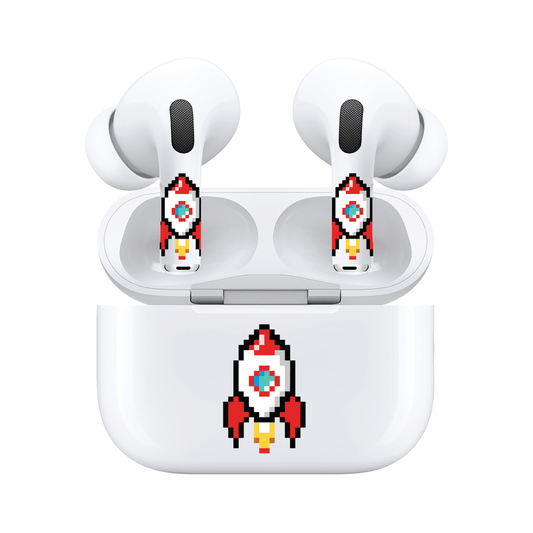 AirSkins - Compatible For AirPods 3 Earbuds & Case, Rocket Headphone Skin