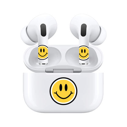 AirSkins - Compatible For AirPods 3 Earbuds & Case, Smiley Face Headphone Skin