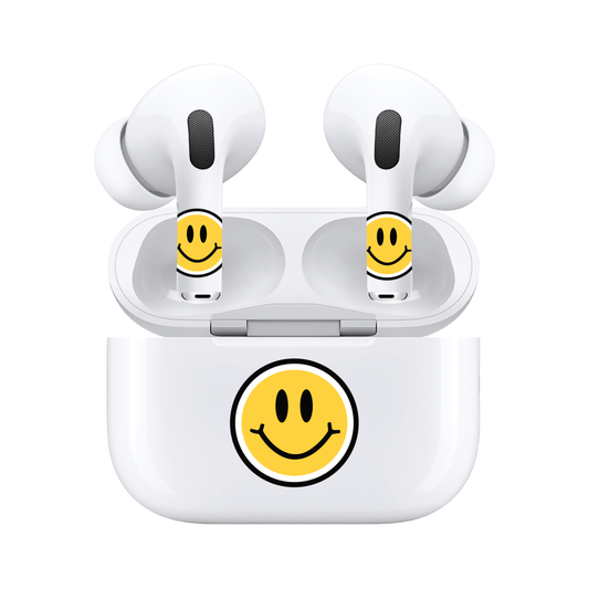 AirSkins - Compatible For AirPods 3 Earbuds & Case, Smiley Face Headphone Skin
