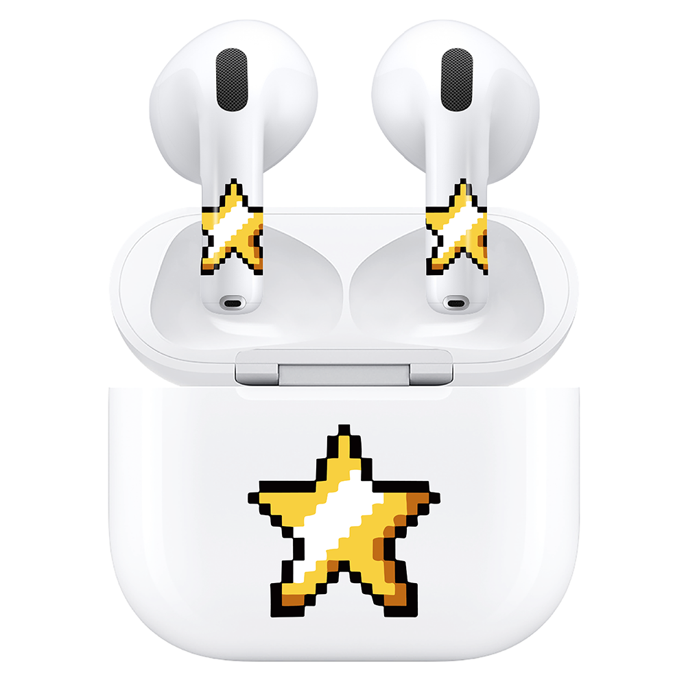 AirSkins - Compatible For AirPods 4 Earbuds & Case, Star Headphone Skin