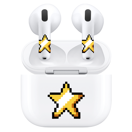 AirSkins - Compatible For AirPods 4 Earbuds & Case, Star Headphone Skin