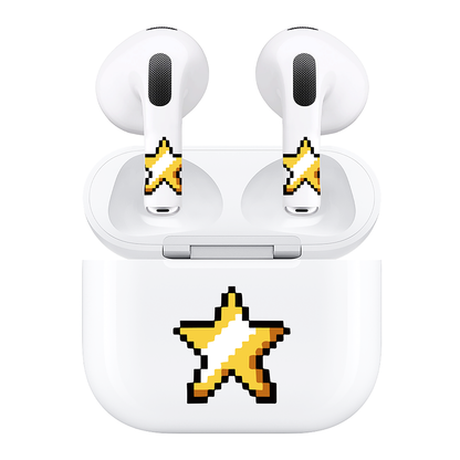 AirSkins - Compatible For AirPods 3 Earbuds & Case, Star Headphone Skin