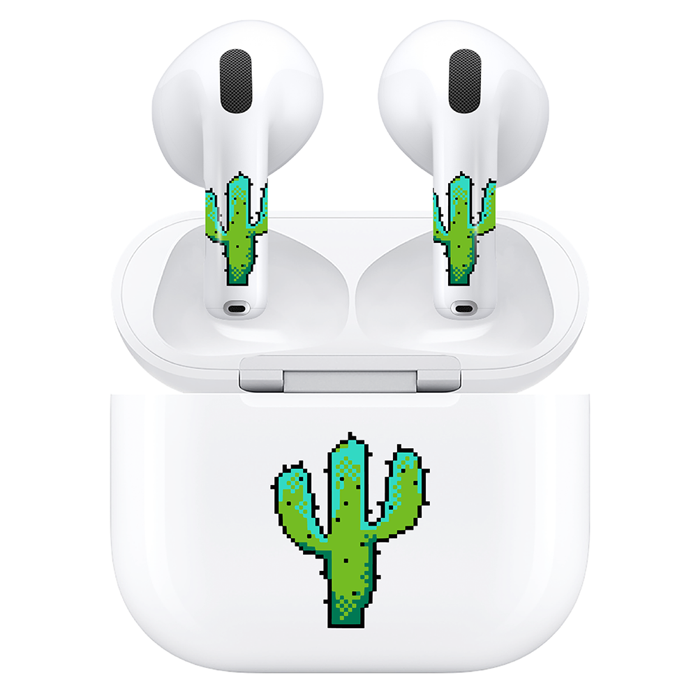 AirSkins - Compatible For AirPods 4 Earbuds & Case Cactus Headphone Skin