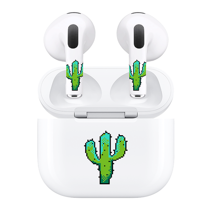 AirSkins - Compatible For AirPods 3 Earbuds & Case Cactus Headphone Skin