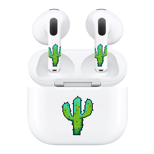AirSkins - Compatible For AirPods 3 Earbuds & Case Cactus Headphone Skin