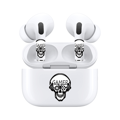 AirSkins - Compatible For AirPods 3 Earbuds & Case, Skeleton Gamer Headphone Skin