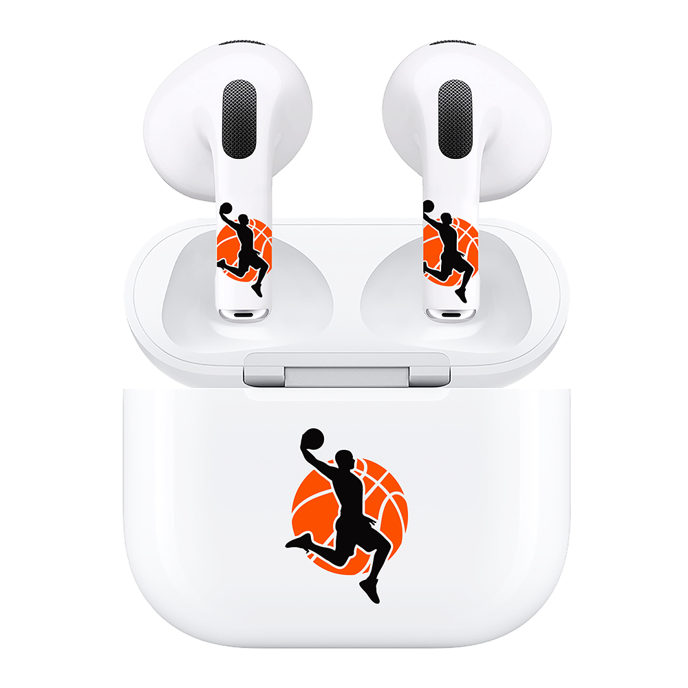 AirSkins - Compatible For AirPods 3 Earbuds & Case Basketball Player Headphone Skin