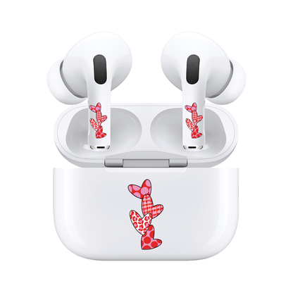 AirSkins - Compatible For AirPods 3 Earbuds & Case, Hearts Headphone Skin