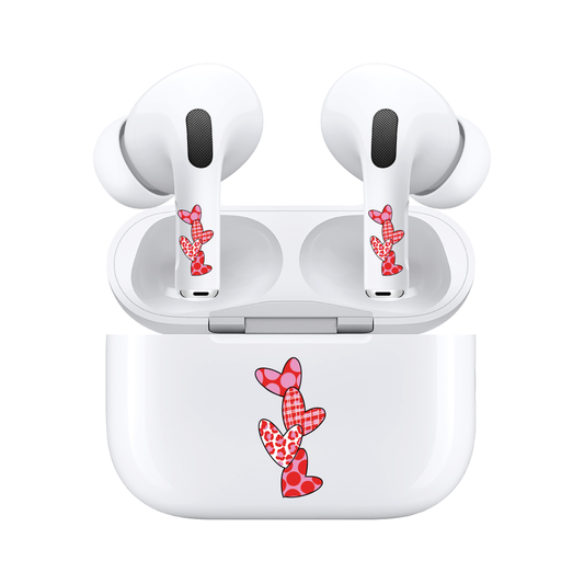 AirSkins - Compatible For AirPods 3 Earbuds & Case, Hearts Headphone Skin
