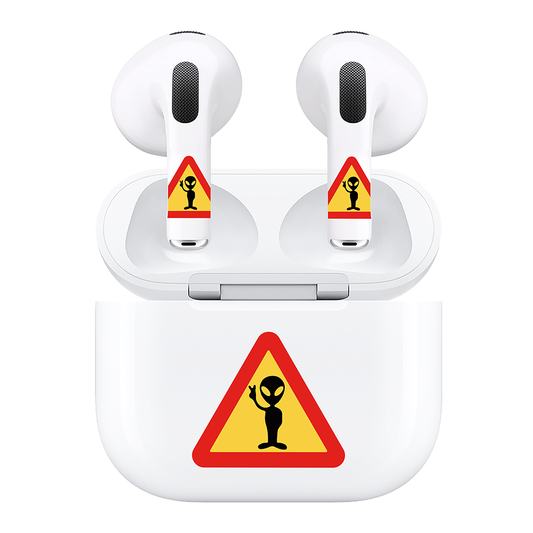 AirSkins - Compatible For AirPods 3 Earbuds & Case Alien Headphone Skin