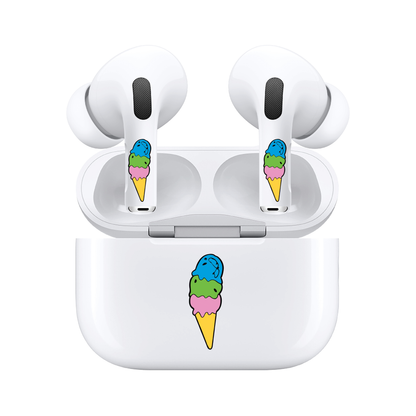AirSkins - Compatible For AirPods 3 Earbuds & Case, Ice Cream Cone Headphone Skin