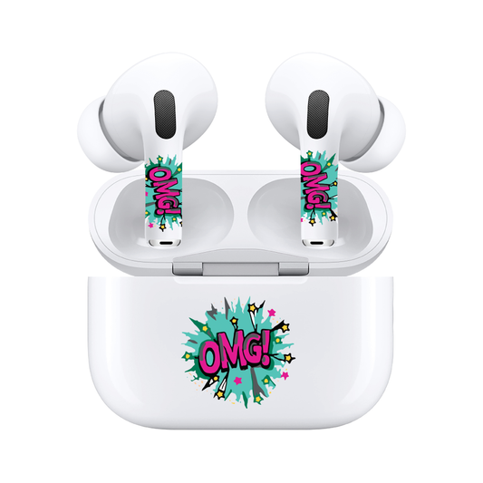 AirSkins - Compatible For AirPods 3 Earbuds & Case, OMG Headphone Skin