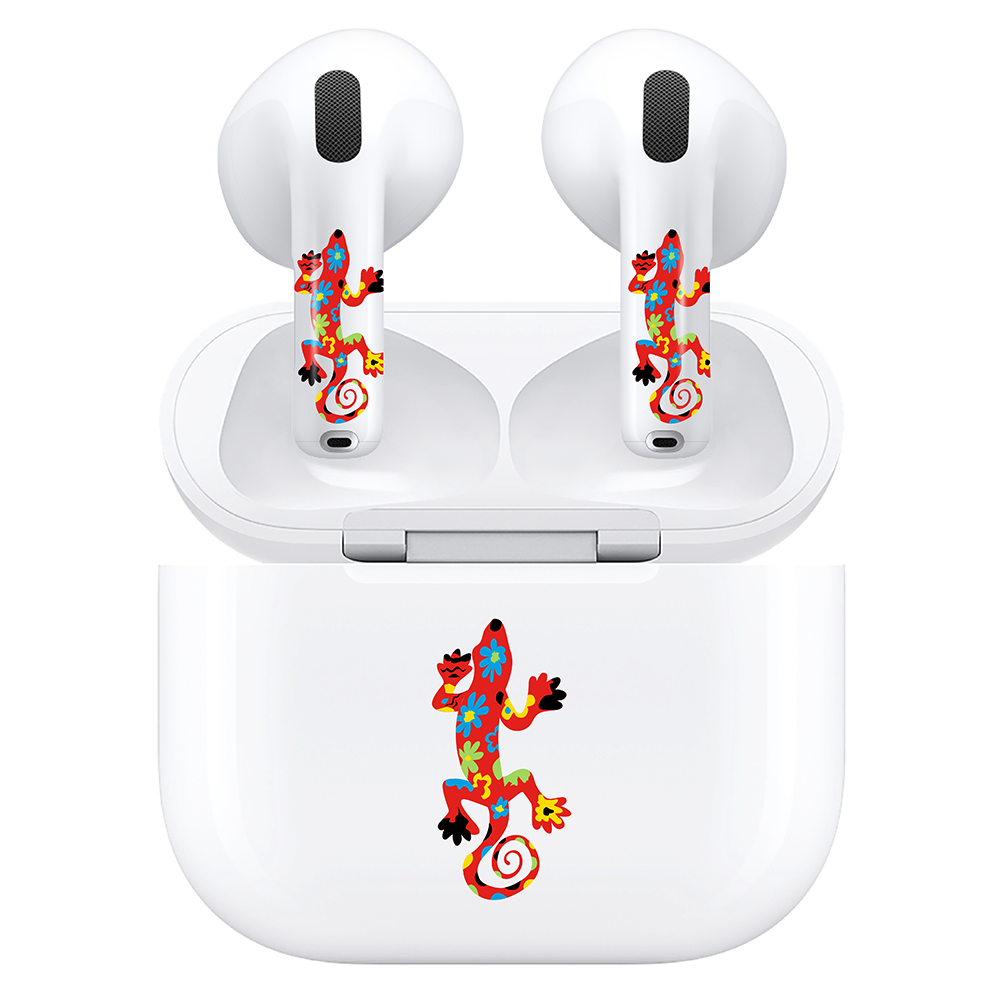 AirSkins - Compatible For AirPods 4 Earbuds & Case, Lizard Headphone Skin