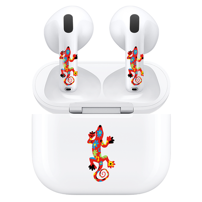 AirSkins - Compatible For AirPods 4 Earbuds & Case, Lizard Headphone Skin