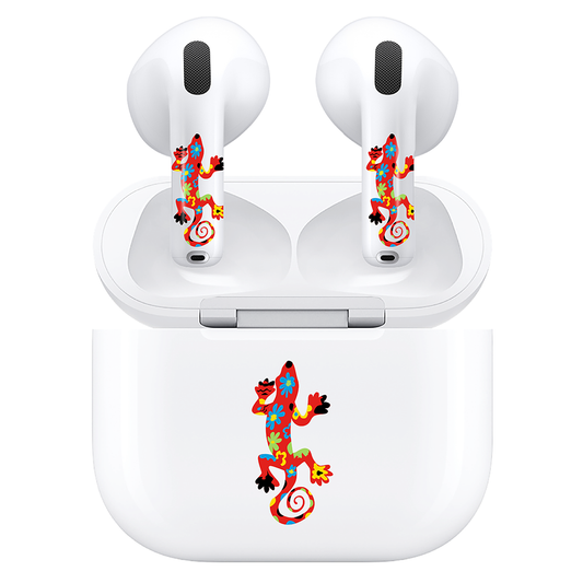 AirSkins - Compatible For AirPods 4 Earbuds & Case, Lizard Headphone Skin
