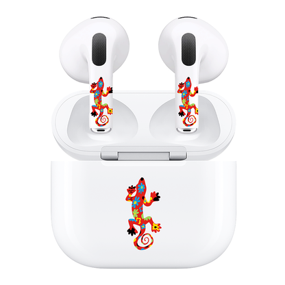 AirSkins - Compatible For AirPods 3 Earbuds & Case, Southwest Lizard Headphone Skin