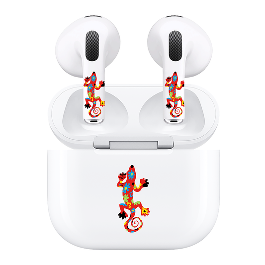AirSkins - Compatible For AirPods 3 Earbuds & Case, Southwest Lizard Headphone Skin