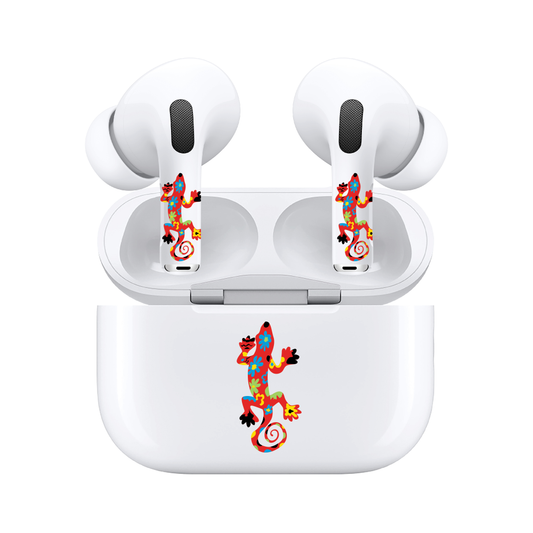 AirSkins - Compatible For AirPods 3 Earbuds & Case, Southwest Lizard Headphone Skin