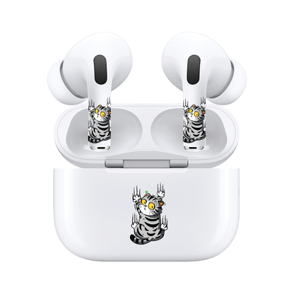 AirSkins - Compatible For AirPods 3 Earbuds & Case Cat Claws Headphone Skin